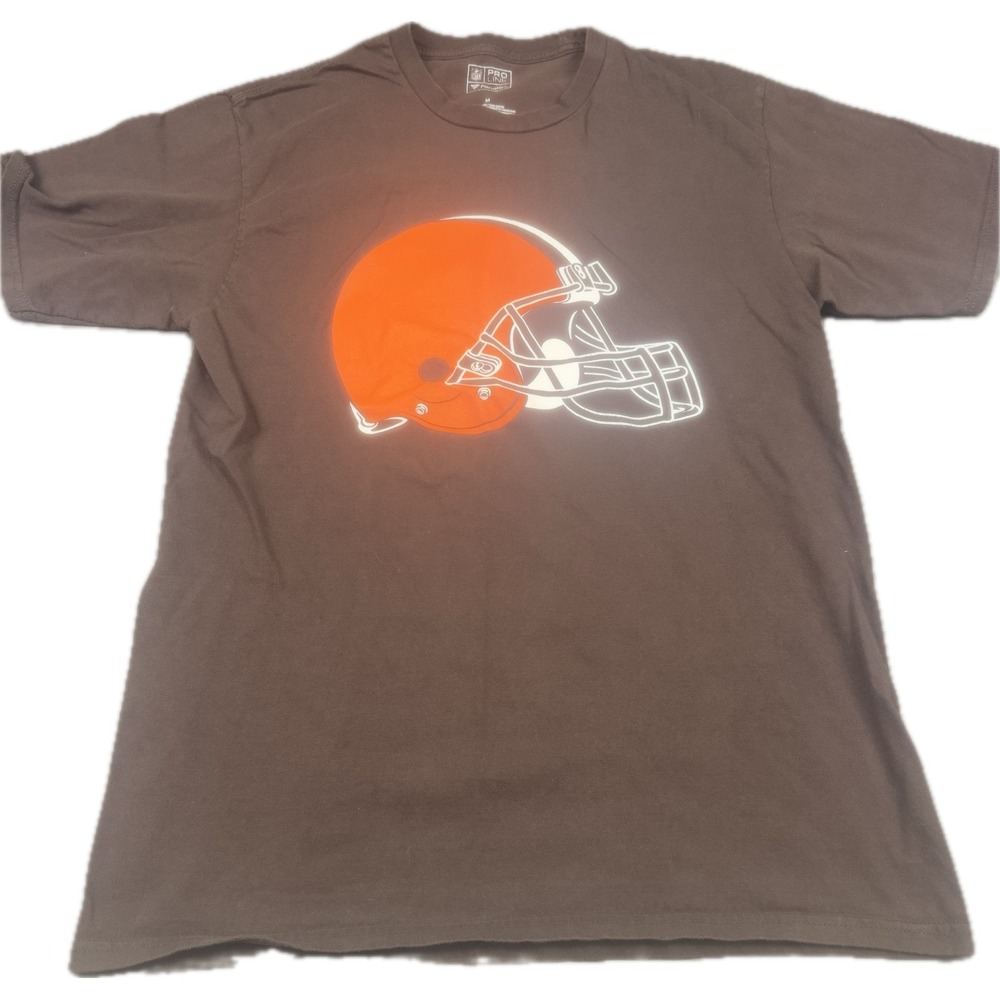 Fanatics NFL Mens Cleveland Browns Baker Mayfield T-Shirt M Brown Helmet Graphic